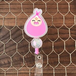 Badge Reel - Pediatric - Labor & Delivery - Beads - Alligator Swivel Clip